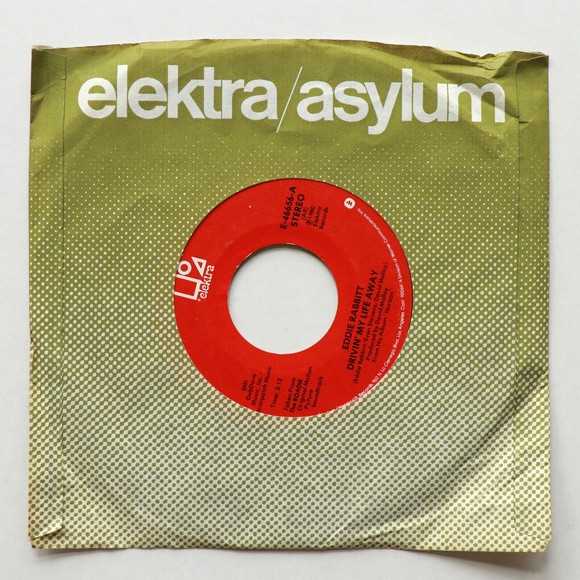 Eddie Rabbit - Drivin' My Life Away / Pretty Lady 45 rpm Vinyl 7" Single E-46656 - Picture 7 of 8